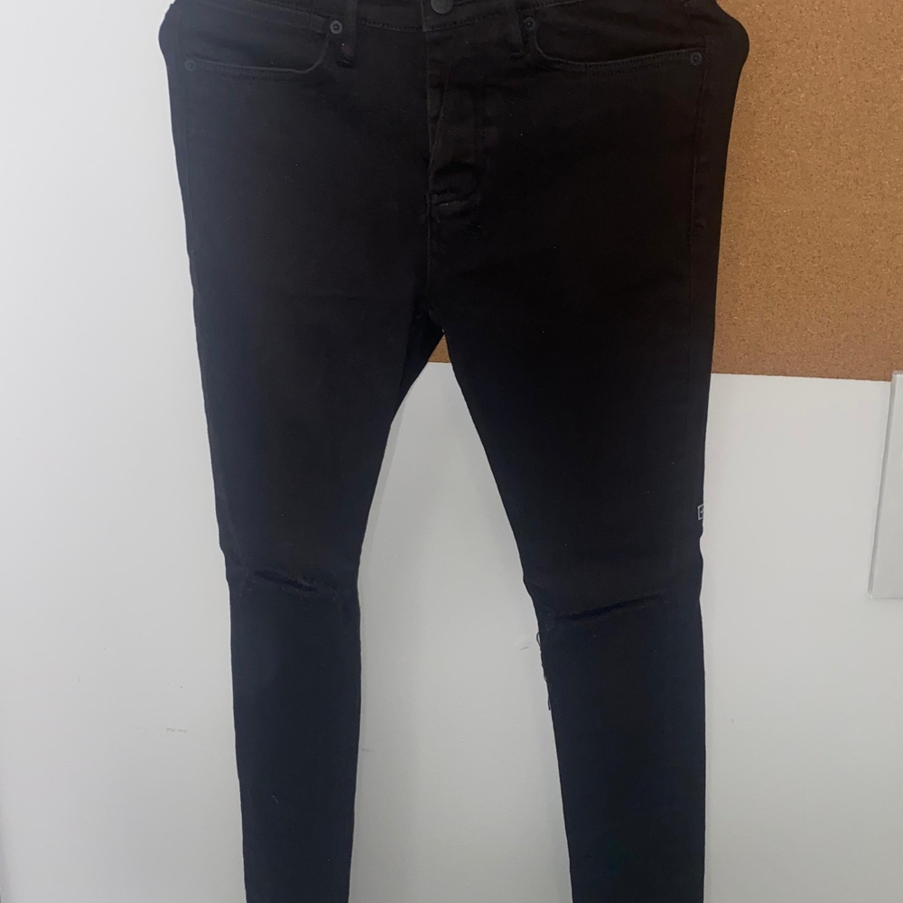 Ksubi Black Jeans with White Cross Graphics - Picture 2 of 10